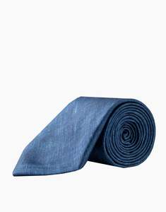 Business Casual: Marine Blue Textured Italian Silk Tie