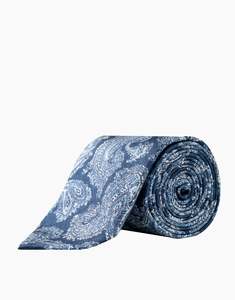 Business Casual: Blue Tonal Paisley Italian Silk Tie