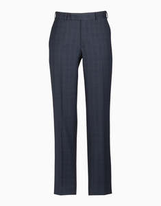 Lotus Navy Birdseye Check Suit Trouser