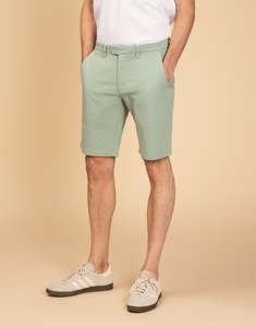 Shorts: Sumner Mint Green Textured Shorts