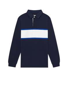 Admin No Sale Items: R.M.Williams Tweedale Navy & White Rugby Top