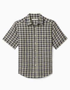 R.M. Williams Linen Navy, Sage, White Short Sleeve Shirt