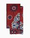 Brick Red Large Medallion Italian Wool Scarf