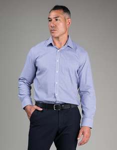 Sinatra Purple & Navy Check Shirt