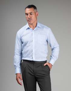 Sinatra Light Blue Floral Jacquard Shirt