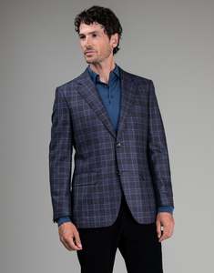 Cooper Purple & Blue Check Blazer