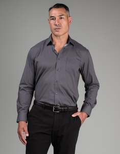Sinatra Brown & Navy Geometric Print Shirt