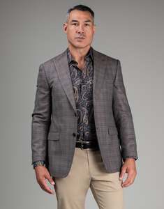 Lyon Brown Textured Blazer