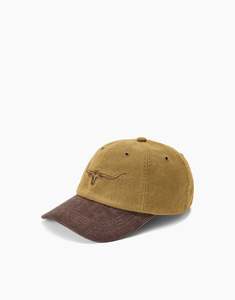 R.M. Williams Longhorn Wax Cotton Tan Cap
