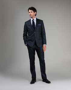 Cooper Charcoal & Blue Check Suit