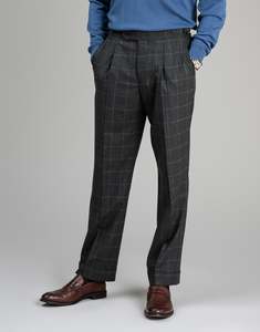 Winter Essentials: Evans Dark Green Check Flannel Trouser