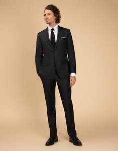 Cooper Charcoal Twill Suit