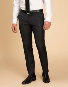 Lotus Charcoal Twill Suit Trouser