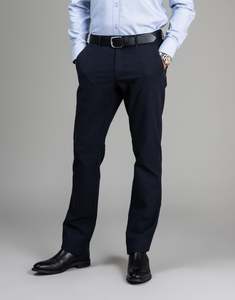 Tyler Navy Birdseye Chinos