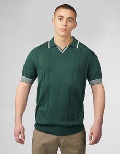 Summer Essentials For Men: Ben Sherman Open Neck Green Polo