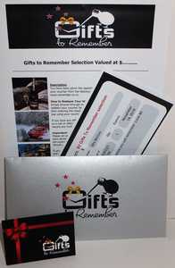 Gifts to Remember selection (Valid for use on GTR Website only)