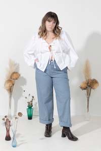 New Zealand Made: Pickle Pants - Blue Tartan