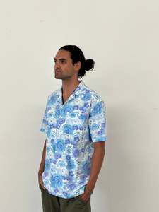 Tom Shirts: Tom Shirt - Blue Floral