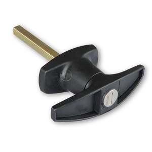 Ute Canopy T Handle Locks: T-Handle: Ute Canopy - 46mm (Black)