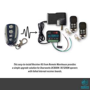 Doorworks DC800N / DC1200N Garage Door Receiver Kit Upgrade