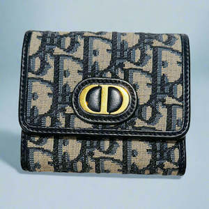 Dior "Oblique Jacquard 30 Montaigne Glycine" Wallet