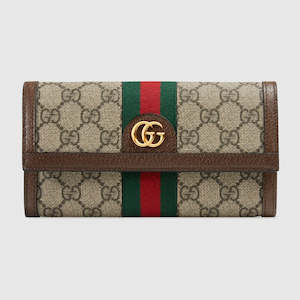 Accessories: GUCCI "Ophida Continental" Wallet