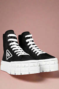PRADA "Double Wheel" High Top Sneakers