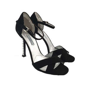 Prada: PRADA "Crystal heeled" sandals