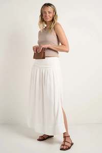 Skirts: AMONG THE BRAVE "Cotton" Maxi Skirt