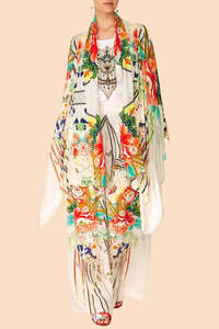Coats Jackets: CAMILLA "Ms Maiko" Cape With Silk Scarf