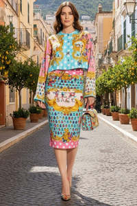 Skirts: VERSACE "Ladybug Print" Skirt