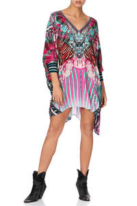 CAMILLA "Rainbow Eyes " Short Kaftan
