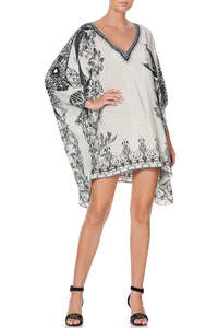Camilla 1: CAMILLA "Silver Linings" Short Kaftan