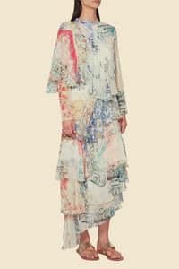 Dresses: HEMANT & NANDITA "Fresco Silk Layered" Maxi Dress