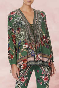 Camilla 1: CAMILLA "Tales Of Time" Lace Up Blouse