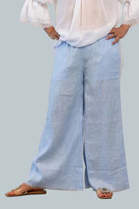 THE TAILOR & HIS LOVER "Relaxed" Frayed Hem Linen Pants