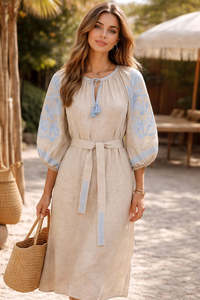 BENARAS by Citrus "Byblos Puff Veronica" Dress