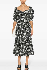 Dresses: POLO RALPH LAUREN "Floral Print" Midi Dress
