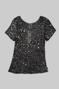 SABATINI "Sequin" Crochet Tee