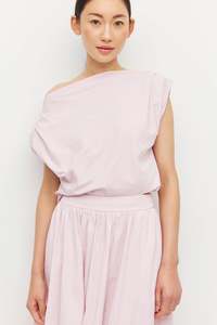 JULIETTE HOGAN "Porto" Soft Taffeta Top