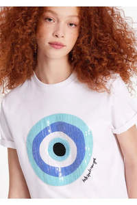 Tops: KATE SPADE "Embellished Evil Eye" Tee