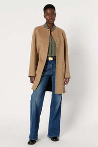 GERARD DAREL "Reversible" Straight Wool Coat