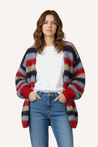 LES TRICOTS D'O "Long Mohair" Cardigan