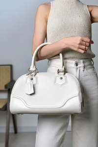 LOUIS VUITTON "Clair Epi" Leather Montaigne Bowling Bag