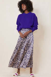 Skirts: FORTE_FORTE "Liberty" Floral Silk Skirt