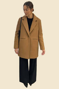 TWENTY SEVEN NAMES "Camel" Wool Coat