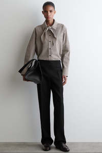 COS "Checked" Scarf Detail Shirt