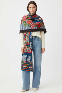 INOUITOOSH "Frida Kahlo" Wool Scarf