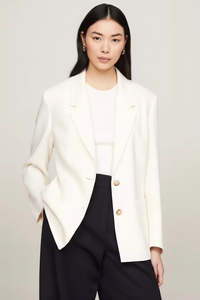 Coats Jackets: TOMMY HILFIGER "Elevated Linen" Relaxed Blazer