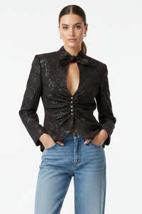 MOLYNEUX -PAX "Jacquard Gathered keyhole" Jacket